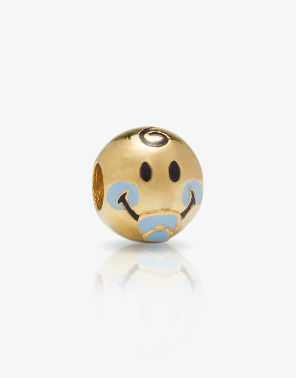 Emoticons - Charm Ciuccio Boy dorato cod. 0.06364