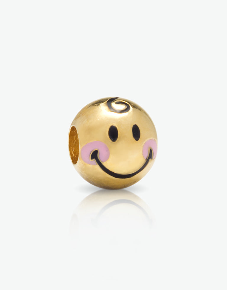 Emoticons - Charm Ottimista Girl dorato cod. 0.06377