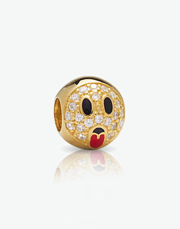 Emoticons - Charm Linguaccia dorato cod. 0.06380